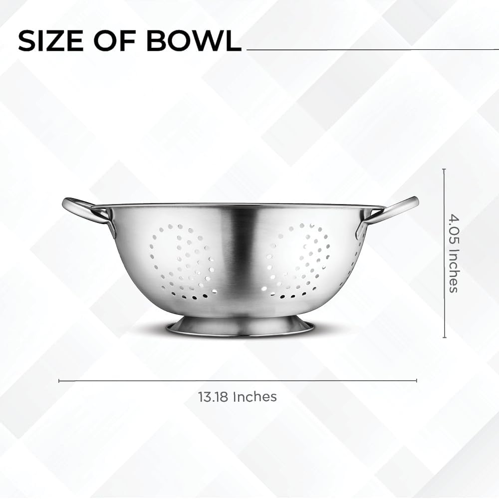 Premium Stainless Steel Mixing Bowls Set - Space-Saving Easy to Clean