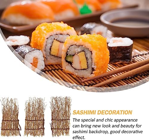 Elegant Bamboo Sushi Fence Decoration