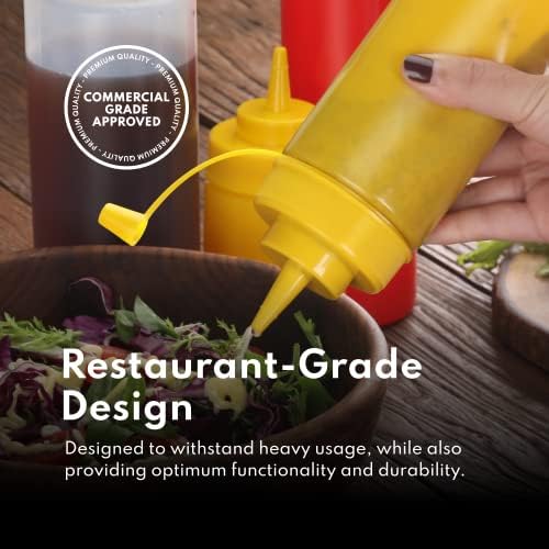 New Star Foodservice 26238 Squeeze Bottles Set of 6