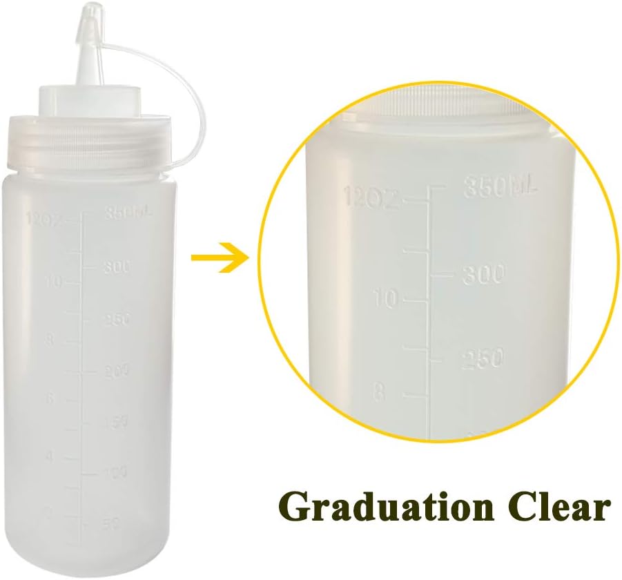8 Squeeze Bottle Set with silicone funnel