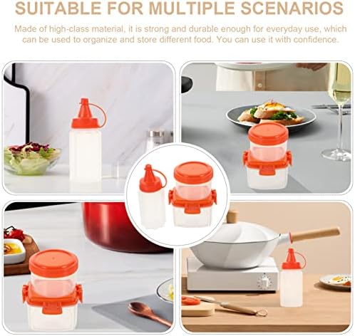 Hemoton 1 Set Serve Snacks Dips Condiment Bowls with Sealed Lids
