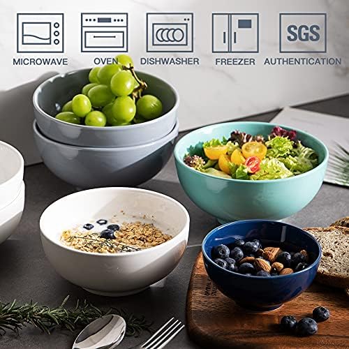 Stackable Porcelain Serving Bowls for Home Kitchen