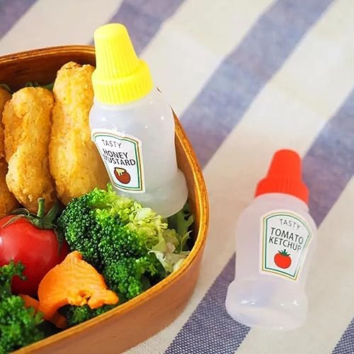 25ml Mini Condiment Squeeze Bottles Set