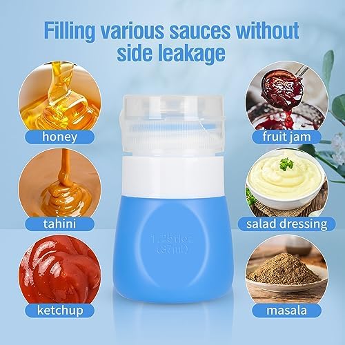 Perfect for Lunch Set of 4 Squeeze Salad Dressing Bottles