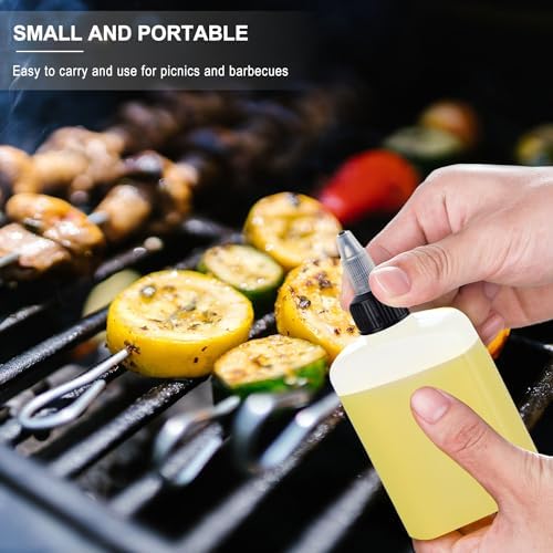 RAMFIYN 6-Pack Mini Squeeze Bottles for Camping Cooking
