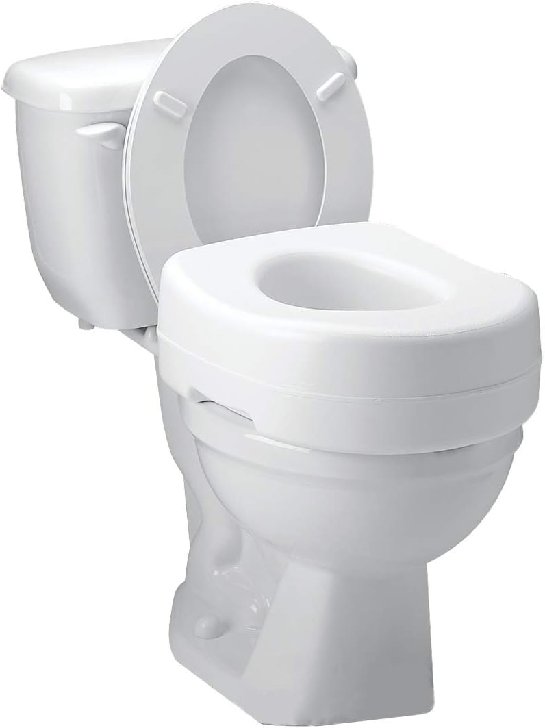 Carex Elevated Toilet Seat - 55 inch Riser