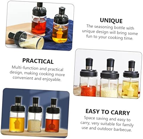 PrettyZoom 250ml Kitchen Spice Jars 3-Piece Set