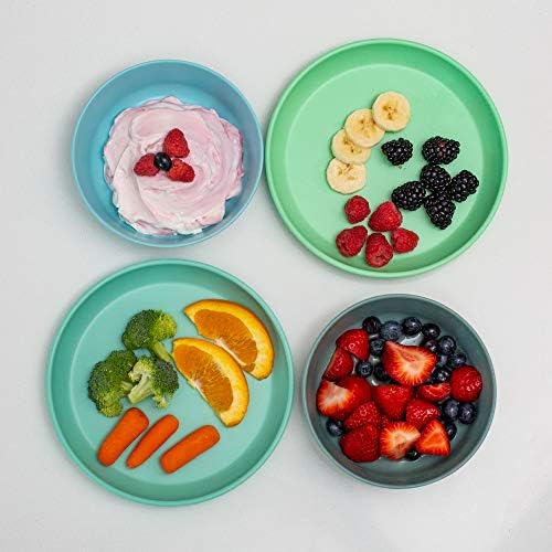 Bamboo Kids Plates Bowls Set