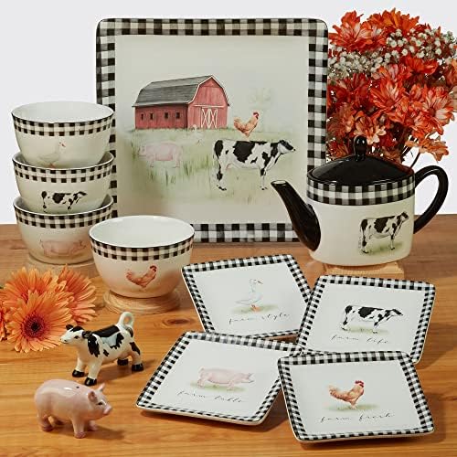 Beautiful Hand-Painted Earthenware Platter