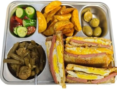 Stainless Steel Divided Plate Set for Camping Entertaining