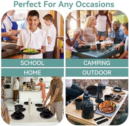 42-Piece Eco-Friendly Dinnerware Set