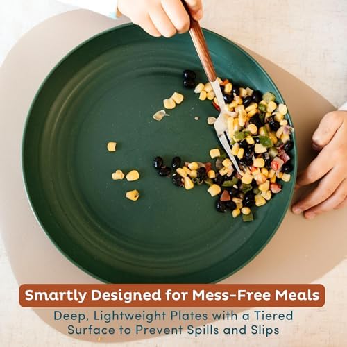 Nook Theory Deep Dinner Plates 8PCS - Wheat Straw Plates