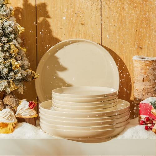 Sweese 10-inch Porcelain Dinner Plates Set of 6