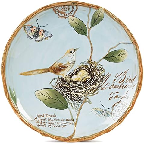 Fitz Floyd Fitz and Floyd Toulouse Accent Salad Plates Set of 4 Blue