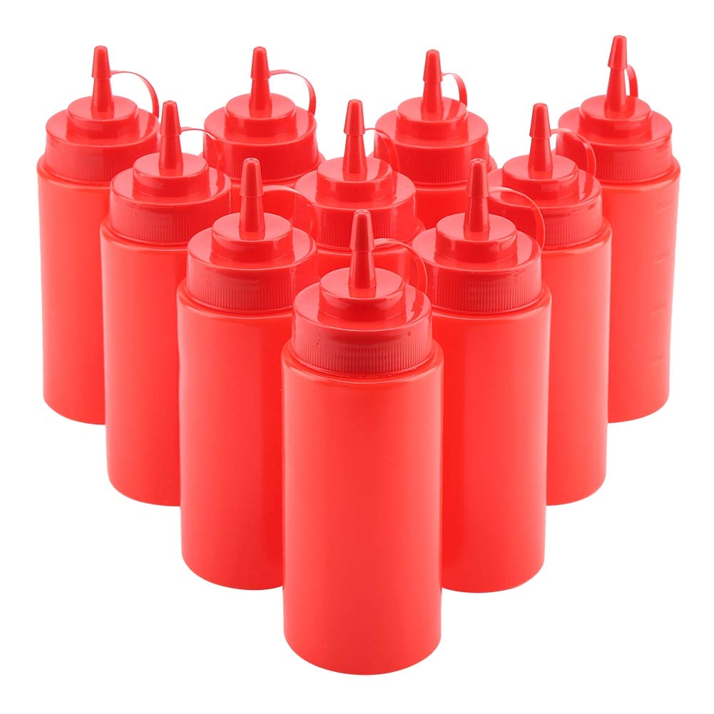 XIASABA Red 460ml Condiment Dispenser