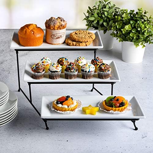 Sturdy 3-Tier Plate Set for Entertaining