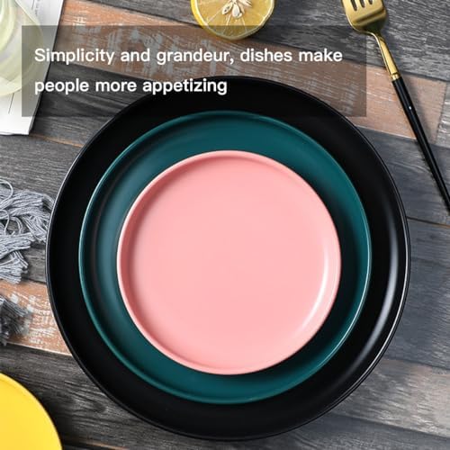 Yellow Ceramic Plate 8 Inch Set of Four