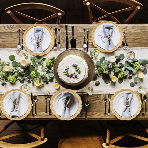 100 Pcs Matte Gold Charger Plates Bulk Set Elegant Dinnerware for Events