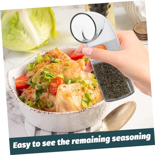2pcs Transparent Salt Dispenser Jar with Activated Seasoning Holder 1