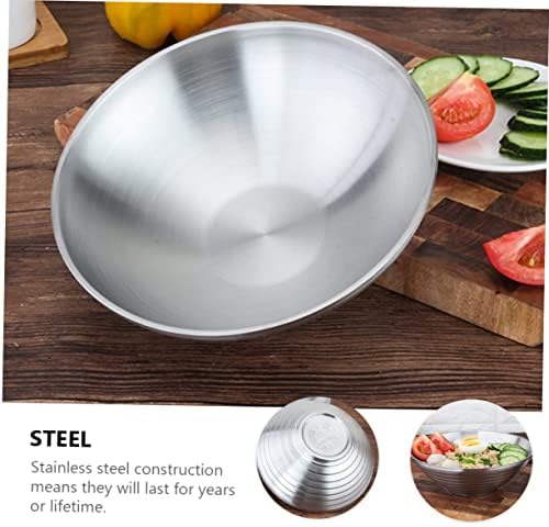 3-Piece Chrome Soup Bow Stainless Steel Dining Tableware Set