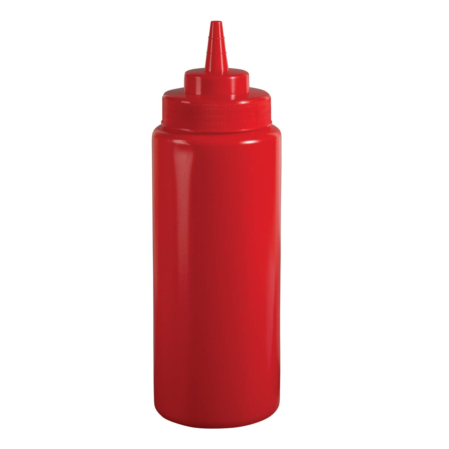 Update International 24 Oz Red Squeeze Bottle Pack of 6 1