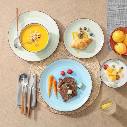 Stylish 16-Piece Dinnerware for 4 with Gradient Design