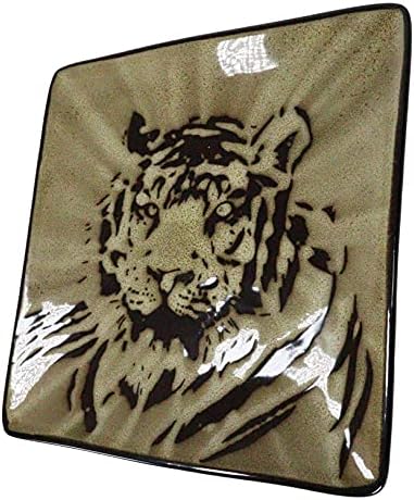 Ebros Gift Pack Tiger-Eyes 8 Ceramic Salad Plates