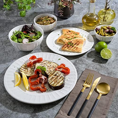 Gibson Home Zen Buffet Dinnerware Set Service for 8 Embossed