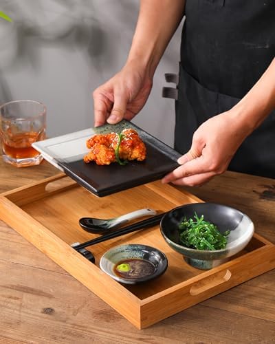 Authentic Japanese Design 6-Piece Dinnerware Set for solo dining