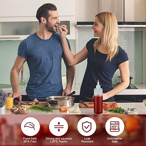 Condiment Squeeze Bottles Set