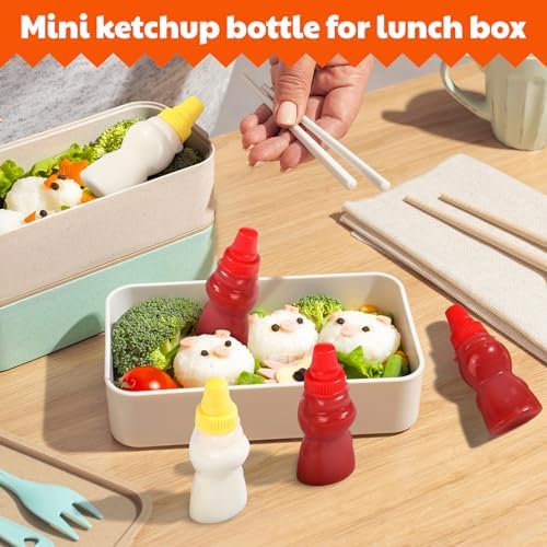 4-Piece Bear-Shaped Condiment Bottles