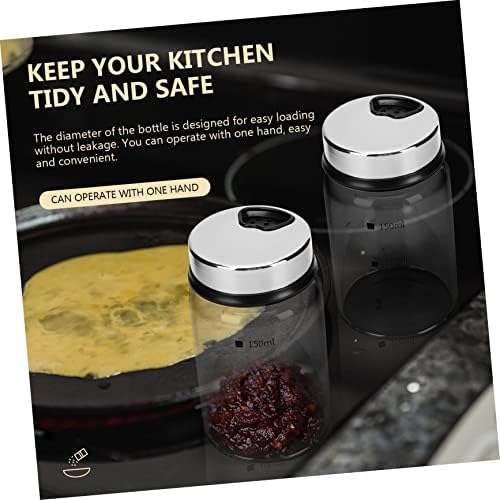 CIYODO2PCS Glass Condiment Bottles