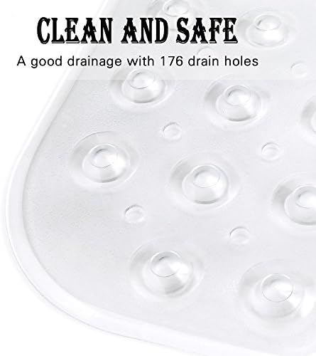 YINENN Bath and Shower Safety Mat 40x16 Inch Non Slip