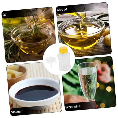 180ml Squeeze Bottle with Funnel liberated condiments-EZ Squeeze Lubricate Your Kitchen Journey