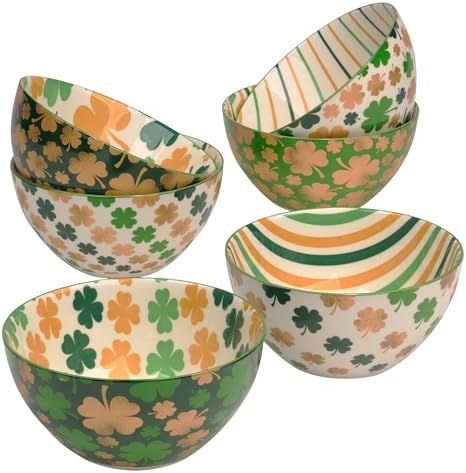 St Patricks Day Shamrock Bowls Set of 6 Just Because Cereal deserves it