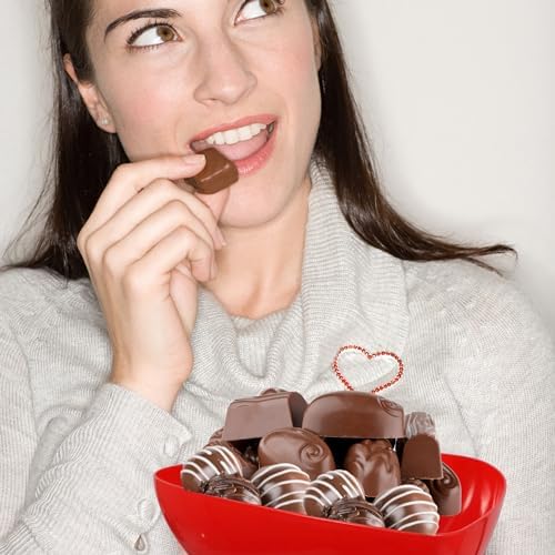 A1 Unlimited Red Heart-Shaped Bowl Stackable Valentines Day Storage Organizers