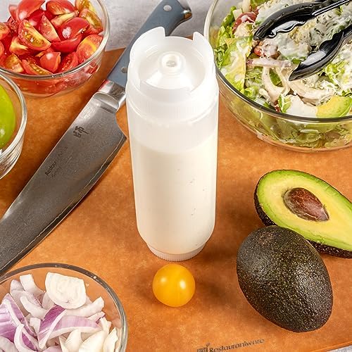 Restaurantware FIFO Inverted Plastic Squeeze Bottle - 16oz Perfect for Restaurants