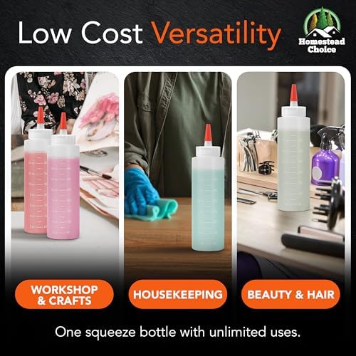 2-Pack Squeeze Bottles for Condiments