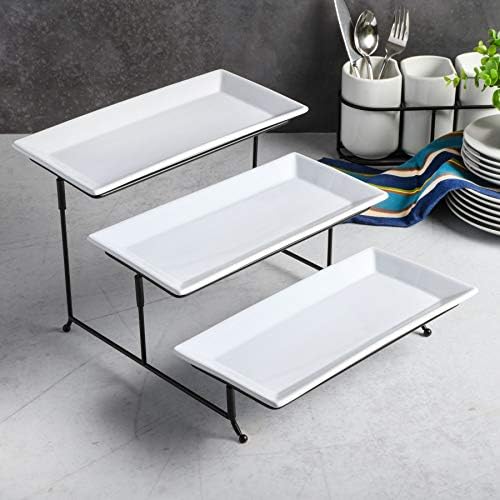 Sturdy 3-Tier Plate Set for Entertaining
