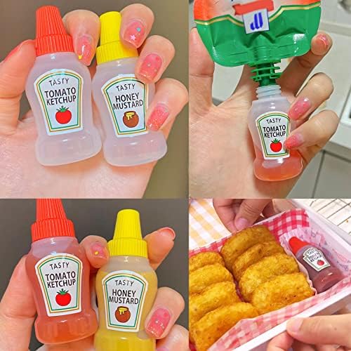 8-Piece Mini Ketchup Squeeze Bottles