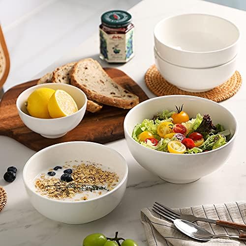Stackable Porcelain Serving Bowls for Home Kitchen