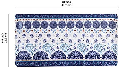 Bico Blue Talavera 18-inch Ceramic Serving Platter
