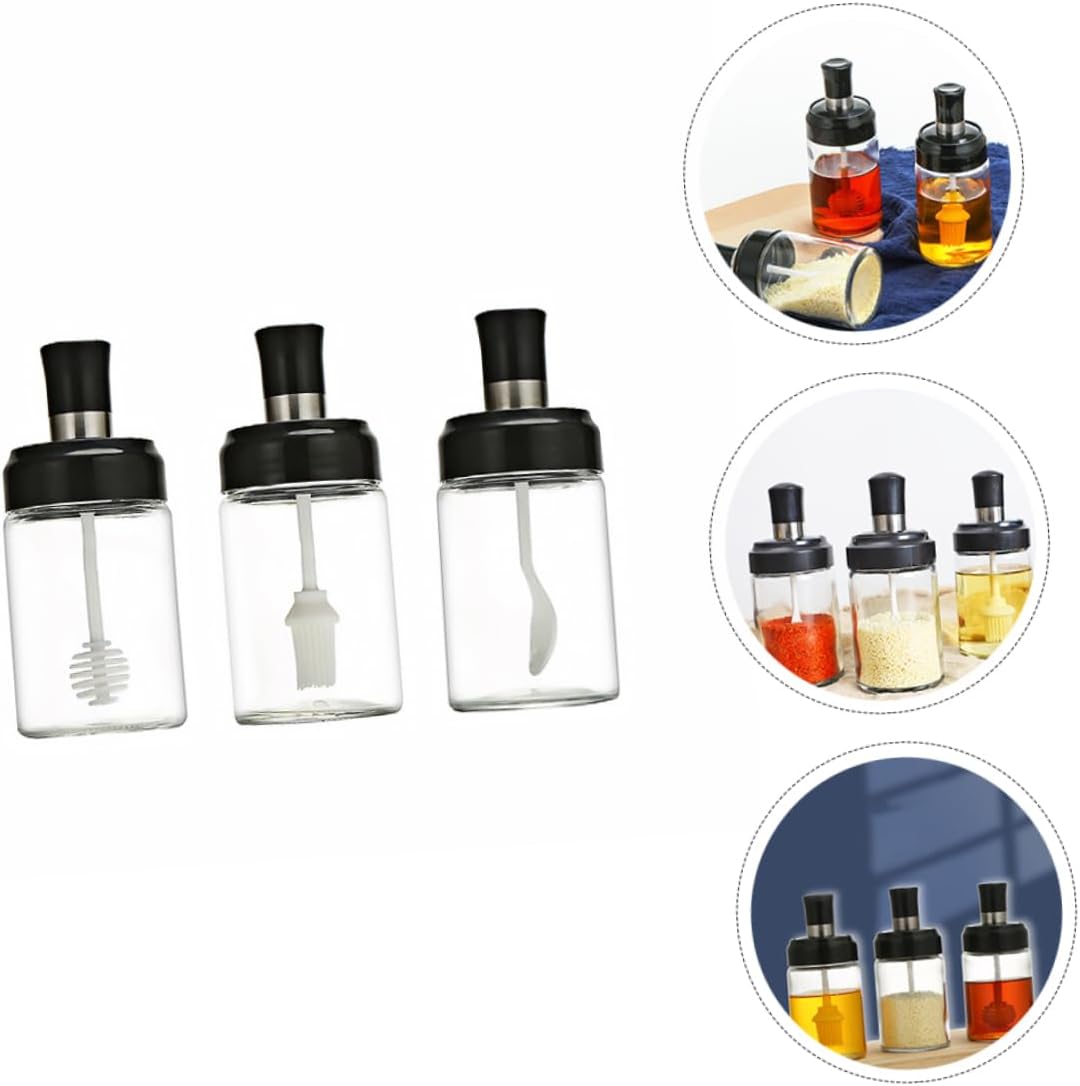 3-Pack Sealed Seasoning Jars for Salt