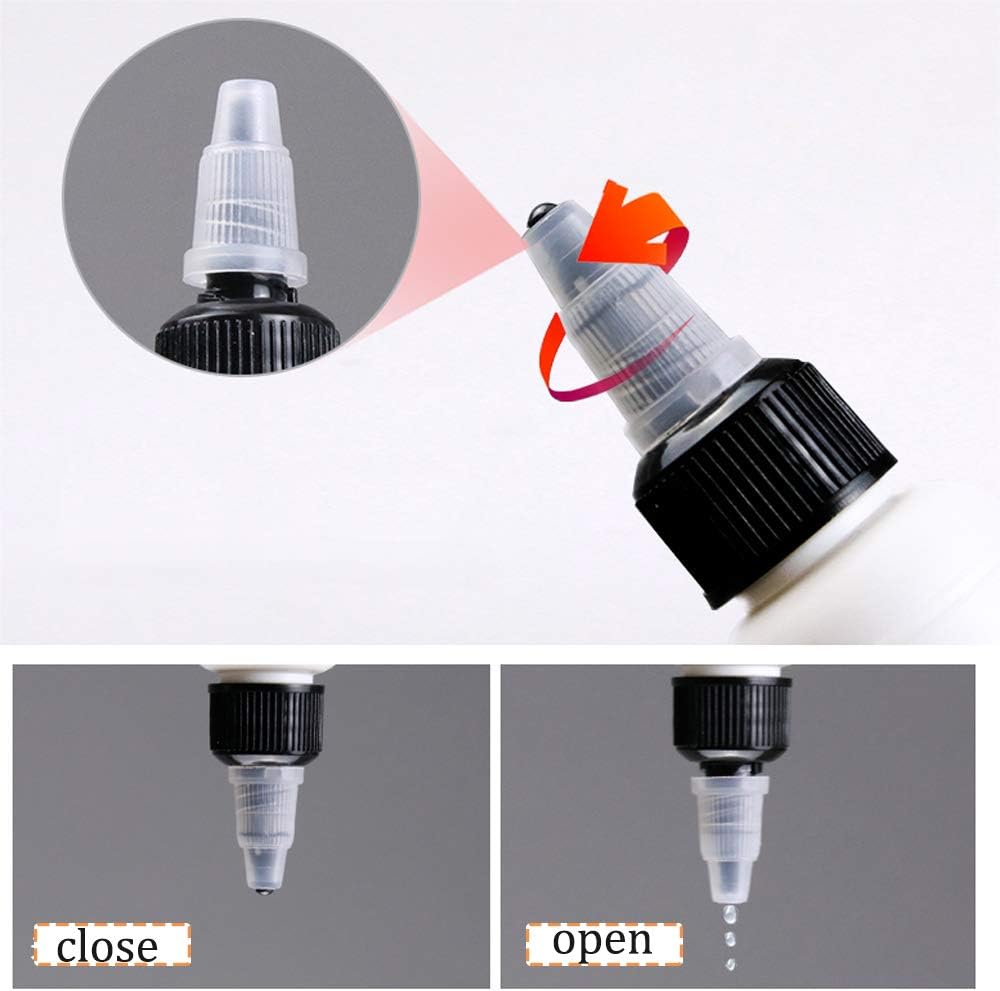 Leak-Proof Reusable Plastic Boston Squeeze Bottles