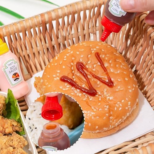 143 Pcs Animal-Themed Condiment Squeeze Bottles