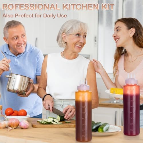 Premium Condiment Squeeze Bottles