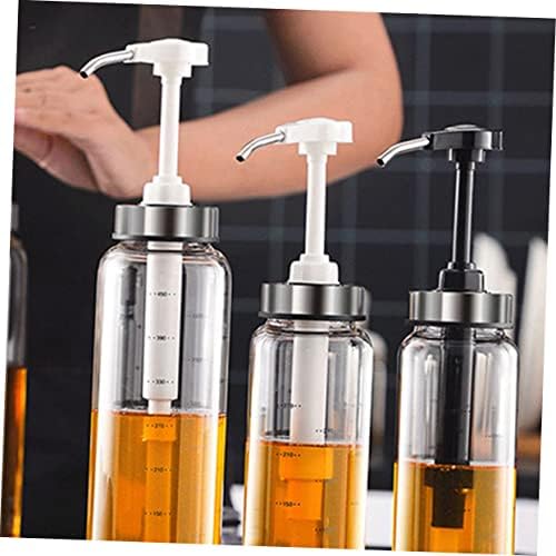 Perfect for Honey Syrups Salad Dressings - 500ml Glass Metal Dispenser Initiatives
