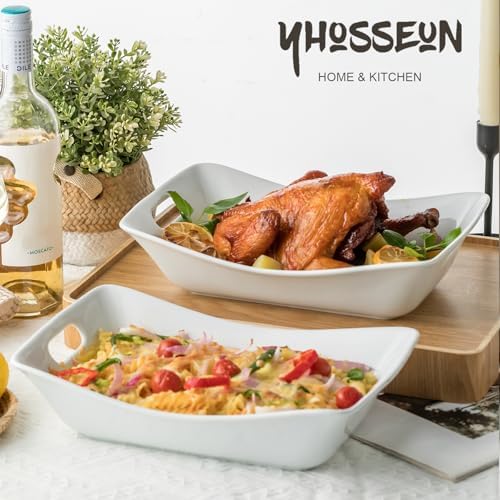 White Porcelain Serving Bowls for Entertaining