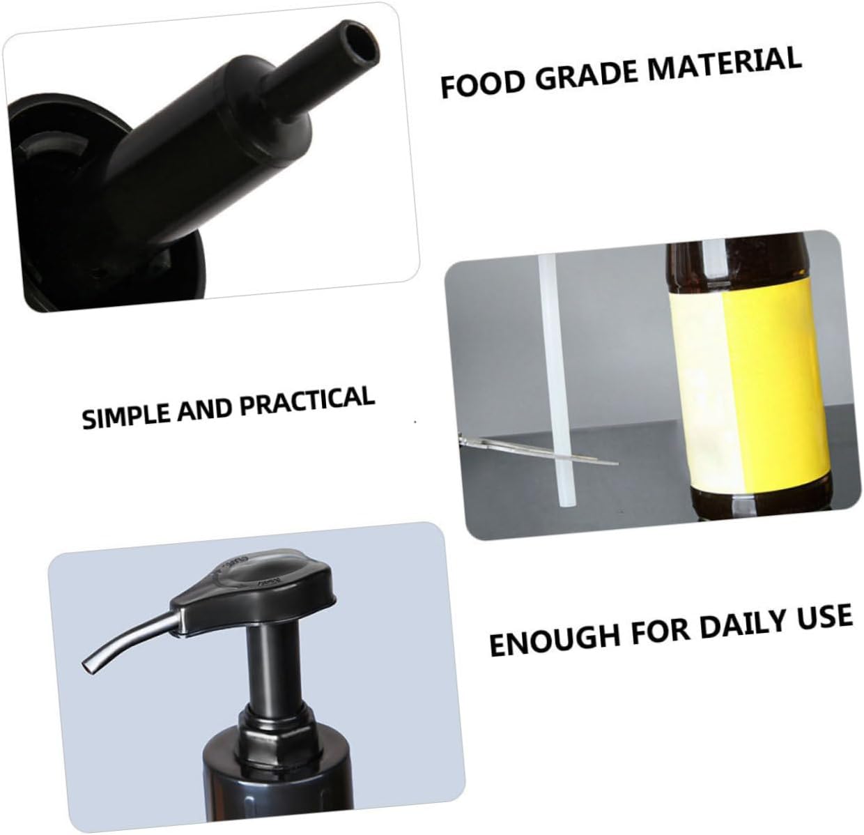 Cabilock 1-Pack Oyster Sauce Bottle Press Pump
