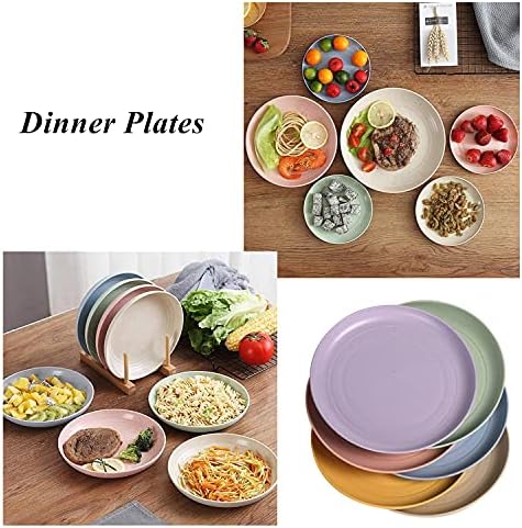CAMBUY Lightweight Unbreakable Dinner Plates Set 6-Piece